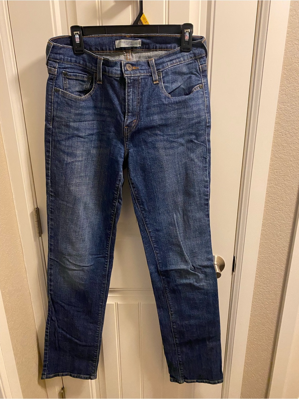 Levis 505 Jeans 10 Long Straight Leg Stretch Blue Denim 2011